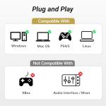 TONOR Condenser Microphone 192kHz/24Bit, USB Cardioid Computer Mic Kit with Upgraded Boom Arm/Spider Shock Mount for Recording, Streaming, Gaming, Podcasting, Voice Over, YouTube, TC-2030