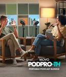 Movo Portable Podcast Equipment Bundle for iPhone/Android Phones- Podcast Kit with Audio Interface, 2 CastMic Dynamic Mics, 2 Table Stands - For Smartphones, Computers, PC, Mac - Lightning, USB, USB-C