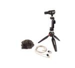 Shure Portable Videography Kit - Professional Recording Rig with MV88+ iPhone Mic, Manfrotto PIXI Tripod, Phone Clamp, Mount, AMV88-Fur Windjammer and SE215 PRO Sound Isolating Earbuds (MV88+SE215-CL)