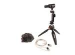 Shure Portable Videography Kit - Professional Recording Rig with MV88+ iPhone Mic, Manfrotto PIXI Tripod, Phone Clamp, Mount, AMV88-Fur Windjammer and SE215 PRO Sound Isolating Earbuds (MV88+SE215-CL)