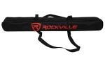 Rockville Wired Pro MIc Kit 1 - High-End Metal Microphone+Mic Stand+Carry Bag+Cable, Black