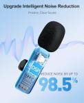 MENERESAS 3-in-1 Mini Microphone for iPhone: Wireless Lavalier Microphones for iOS/Android/Camera - Noise Reduction Lapel Mic for​​Live Stream - HiDefSound for Video Mavericks