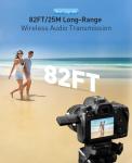 MENERESAS 3-in-1 Mini Microphone for iPhone: Wireless Lavalier Microphones for iOS/Android/Camera - Noise Reduction Lapel Mic for​​Live Stream - HiDefSound for Video Mavericks