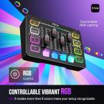 FIFINE Gaming Streaming Bundle with XLR Microphone Kit, PC Mixer, XLR Cable 10ft, Dynamic Mic with Gain Knob, Mute Button, RGB Audio Mixer Set with Individual Control, Volume Fader for Vocal Recording