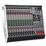 MIZISNR 12 Channel Audio Mixer Professional Sound Mixing Board with 99 DSP Effects, 7-band EQ Digital DJ Mixer Console w/USB Bluetooth MP3 for Recording, Independent 48V Power & Mute Button