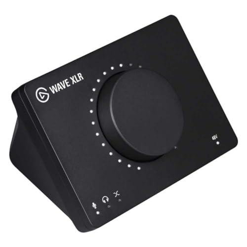 Elgato Wave XLR - Audio Mixer and 75 db Preamp for XLR Mic to USB-C, Control Interface with 48V Phantom Power, Tap-to-Mute, Digital Mixing Software for Streaming, Recording, Podcasting on Mac and PC