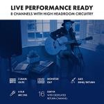 ALTO TrueMix 800FX audio Mixer with 4 XLR Mic Ins, USB Audio Interface and Bluetooth for Podcasting, Live Performance, Recording, DJ, Mac and PC