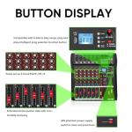 FULODE CT60 6-channel Professional mixer audio Bluetooth U disk 48V Phantom Power Source USB recording,dj mixer,Suitable for beginners as well