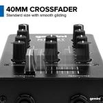 Gemini Portable Bluetooth DJ Mixer – 2-Channel Mini Audio Mixer with Wireless Input, RCA, Mic & Headphone Jacks, EQ & Crossfader – Compact DJ Mixer Board for Beginners & Mobile DJs (MM1BT)