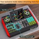 Podcast Equipment Bundle,with 3.5mm Condenser Microphone & Live Sound Card - Audio Mixer for Streaming, PC/Mobile Live Singing, Gaming Content Creators, Soundboard with USB Computer Interface