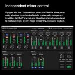TOPPING E4X4 Pre USB Audio Interface - Dual USB-C Ports, 24bit/192kHz, 4IN/4OUT, Dual Headphone Outputs, Low Noise, Real-Time Monitoring, Mixer, for PC, Mac, iPhone, Professional Recording (White)