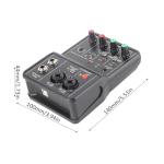2 Channels Audio Mixer, Sound Card USB 48V Power Compact Sound Mixing Console, USB Soundcard for PC Recording for Music Recording Home Karaoke Internet Karaoke