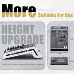 Professional Audio Mixer 4 Channel Sound Board Console System 99 DSP DJ Mixer 48V Phantom for Karaoke DJ Studio Streaming Recording