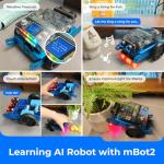 Makeblock mBot2 Coding Robot for Kids, AI Learning Support Scratch & Python Programming, Robotics Kit for Kids Ages 8-12 and up, Building STEM Robot Toys Gifts for Boys Girls