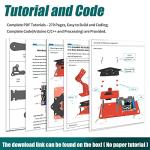 Adeept 5DOF Robotic Arm Kit Compatible with Arduino IDE, Programmable DIY Coding STEM Educational 5 Axis Build Robot Arm, Robot Starter Kit with OLED Display Processing Code and Tutorials - Black