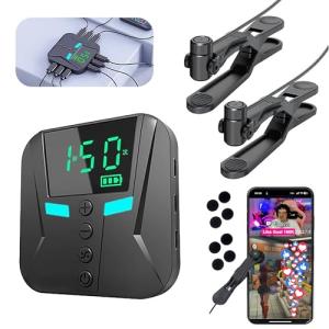 STRONGBERRY Auto Clicker with 2pcs Click Heads for iPhone iPad, Phone Screen Tapper for Android IOS, Simulated Finger Continuous Clicking, Adjustable Phone Clicker for Gaming, Live Broadcasts Likes, Lightning Deal, Reward Tasks, Adjustable with 50 Clicks per Second, Ultra-Slow Mode