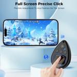 OUTXE Wireless Auto Clicker for iPhone, Bluetooth Phone Screen Tapper with Battery for Hands Free, Silent & Adjustable Speed Finger Clicker for Tiktok Live Broadcasts Likes, Gaming, Reward Task