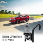 Camera Window Stabilizer with 75mm Bowl Base Leveling Adapter with 3/8" Screw, 80mm Focusing Macro Rail, 10kg/22lbs Maximum Load Capacity, Camera Car Mount for Vlogging, Outdoor Photography (WN-03)