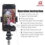 Mobile Phone Screen Auto Clicker, Smart Automatic Mini Tappers Bracket Simulated Finger Clip-On USB Clicking Device para for iPhone Android Tablet Live Broadcast Gaming Phones Deal Shopping, ABS White