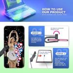 STRONGBERRY Auto Clicker with 2pcs Click Heads for iPhone iPad, Phone Screen Tapper for Android IOS, Simulated Finger Continuous Clicking, Adjustable Phone Clicker for Gaming, Live Broadcasts Likes, Lightning Deal, Reward Tasks, Adjustable with 50 Clicks per Second, Ultra-Slow Mode