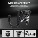Camera Window Stabilizer with 75mm Bowl Base Leveling Adapter with 3/8" Screw, 80mm Focusing Macro Rail, 10kg/22lbs Maximum Load Capacity, Camera Car Mount for Vlogging, Outdoor Photography (WN-03)