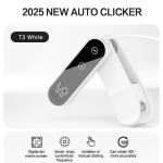 Auto Clicker for Smart Phone, Phone Screen Adjustable Speed Auto Tapper for iPhone iPad Apps, Fast Click Screen Tappers for TIK Tok, Game, Live Broadcasts Likes, Physical Clicker - White