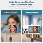 Vlog Selfie Monitor Screen, Magnetic Wireless Back Camera Monitor for iPhone & Android with 100FT Rang Bluetooth Remote for Photo/Vlog/Live Stream