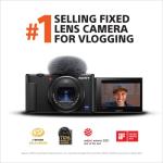 Sony ZV-1 Camera for Content Creators and Vloggers with Vlogger Accessory Kit Black