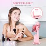 Jiangler Auto Face Tracking Tripod 360° Rotating Cell Phone Photo and Video Kits Stand, No App, Phone Camera Stand with Remote and Gesture Control for Live Recording Tiktok Pink1