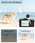 FLATIC Digital Camera, 4K 64MP Cameras for Photography with 64GB Card, 18X Zoom Autofoucs Vlogging Camera for YouTube with 180° Flip Screen, Compact Vlog Travel Camera Kit for Beginner, Teens