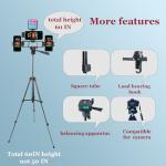 Litchitech Vlogging Kit for iPhone,Vlogging Kit for Andriod Phone,Vlogging Camera Kit,with Tripod 60" / Multiple Holders/RGB Light/Lavalier Mic/Remote