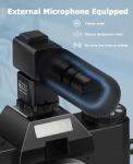 FLATIC Cameras for Photography, 6K 64MP Digital Camera with WiFi & Microphone for Youtuber, 16X Zoom Vlogging Camera with 180°Flip Screen, 64GB Card, 2 Batteries, Macro & Wide-Angle Lens, Card Reader