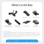 DJI RS 4 Pro Combo, 3-Axis Gimbal Stabilizer for DSLR & Cinema Cameras, Native Vertical Shooting, 4.5kg/10lbs Payload, Image Transmitter & Focus Pro Motor, Condenser Shotgun Microphone