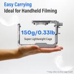 SIRUI Camera Cage for Sony FX 3 FX30 with Wrist Strap Cable Clamp for HDMI NATO Rail, QR Plate for Arca-Swiss, Compatible with Sony XLR Handle and Compatible with DJI RS2 RS3 Gimbal, Grey