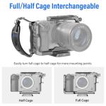 SIRUI Camera Cage for Sony FX 3 FX30 with Wrist Strap Cable Clamp for HDMI NATO Rail, QR Plate for Arca-Swiss, Compatible with Sony XLR Handle and Compatible with DJI RS2 RS3 Gimbal, Grey