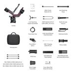 DJI RS 3 Pro Combo, 3-Axis Gimbal Stabilizer for DSLR and Cinema Cameras Canon/Sony/Panasonic/Nikon/Fujifilm/BMPCC, Automated Axis Locks, Carbon Fiber Arms, Includes Ronin Image Transmitter, Black