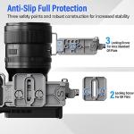 SIRUI Camera Cage for Sony FX 3 FX30 with Wrist Strap Cable Clamp for HDMI NATO Rail, QR Plate for Arca-Swiss, Compatible with Sony XLR Handle and Compatible with DJI RS2 RS3 Gimbal, Grey