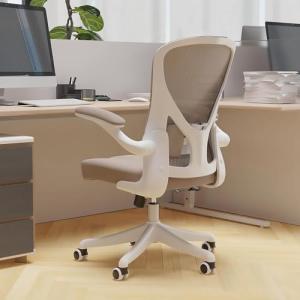 SICHY AGE Ergonomic Office Chair with Adjustable Lumbar Support & Flip-Up Armrests - High Back Computer Desk Chair with Thickened Seat Cushion, Rolling Wheels for Home/Office Study Work