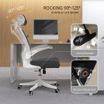 Ergonomic Office Chair, High-Back Desk Chair with 2D Headrest,Mesh Office Chair with Flip-Up Arms,Up&Down Lumbar Support, 90-135° Tilt Lock Big and Tall Computer Desk Chairs for Home,Bedroom,Study