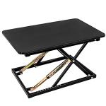 STANDNEE Standing Desk Converter, Height Adjustable Sit Stand Desk Converter, Fully Assembled Monitor Desk Riser for Standing or Sitting, Sit to Stand Desk for Home Office, Black, Pattern.