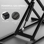 FITUEYES Height Adjustable Standing Desk 32” Wide Sit to Stand Converter Stand Up Desk Tabletop Workstation for Dual Monitor Riser FSD308001WB
