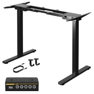 Gamork Dual Motor Electric Standing Desk Frame for Home Office Height and Length Adjustable Sit Stand Desk Legs Ergonomic Stand Up Desk Frame with 350lbs Powerful Motor & 3 Memory Settings (Black)