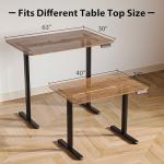 BONTEC Electric Standing Desk Frame, Height Adjustable Sit Stand Desk Base Ergonomic (Single Motor)