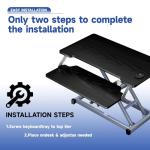 32" Electric Standing Desk Converter,Height Adjustable Riser, Ergonomic Sit-Stand Lift with Wide Dual Monitor Platform and Synchronous Moving Keyboard Tray, 60 lb Capacity - Black