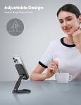 Lamicall Cell Phone Stand for Desk - [Height Adjustable] Foldable Mobile Phone Holder, Portable Stand for iPhone 16 15 14 13 12 11 Pro Max Plus, Galaxy S25 S24, All Cellphones, Office Accessories