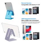 Urmust Cell Phone Stand for Desk Phone Holder Dock Cradle Stand for iPhone 15 14 13 12 11 Pro Max X Xr 8 Plus 7 6, Tablet(4-10in) Light Purple