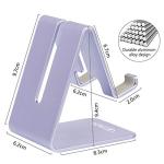 Urmust Cell Phone Stand for Desk Phone Holder Dock Cradle Stand for iPhone 15 14 13 12 11 Pro Max X Xr 8 Plus 7 6, Tablet(4-10in) Light Purple