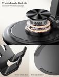 Lamicall Cell Phone Stand for Desk - [360° Rotation] Sturdy Adjustable Desktop Phone Holder, Foldable Mobile Stand, Office Desk Accessories for iPhone 16 15 14 Pro Max, Galaxy S25 S24, All Phones