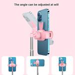 OATSBASF Cute Chat Stand, Angle Height Adjustable Cell Phone Stand for Desk, Kawaii Phone Holder Stand for Recording, Compatible with iPhone, All Phones (Pink)