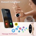 YMZ Smart Watch for Men Women, 1.27" HD Touchscreen Fitness Tracker, Bluetooth Calling, 100+ Sports Modes, Sleep Monitor, IP68 Waterproof, Compatible with Android & iPhones